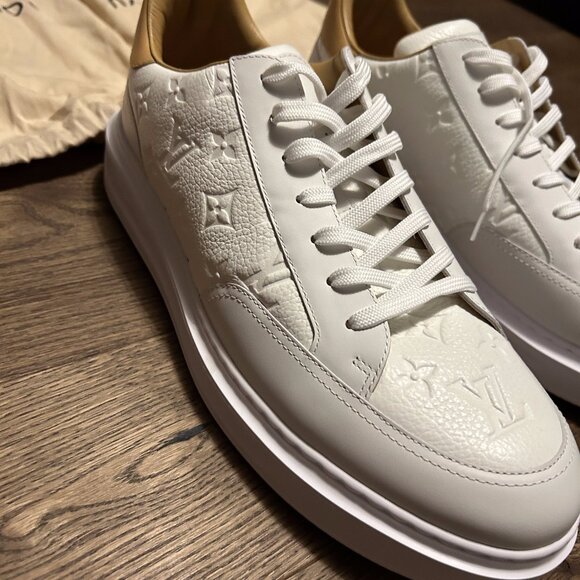 White Beverly Hills Louis Vuitton Mens Sneakers - Picture 4 of 14